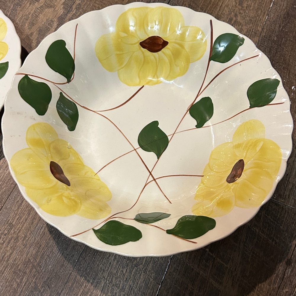 Blue Ridge Southern Potteries Ridge Daisy platter and Serving Bowl Hand Painted - Picture 2 of 10